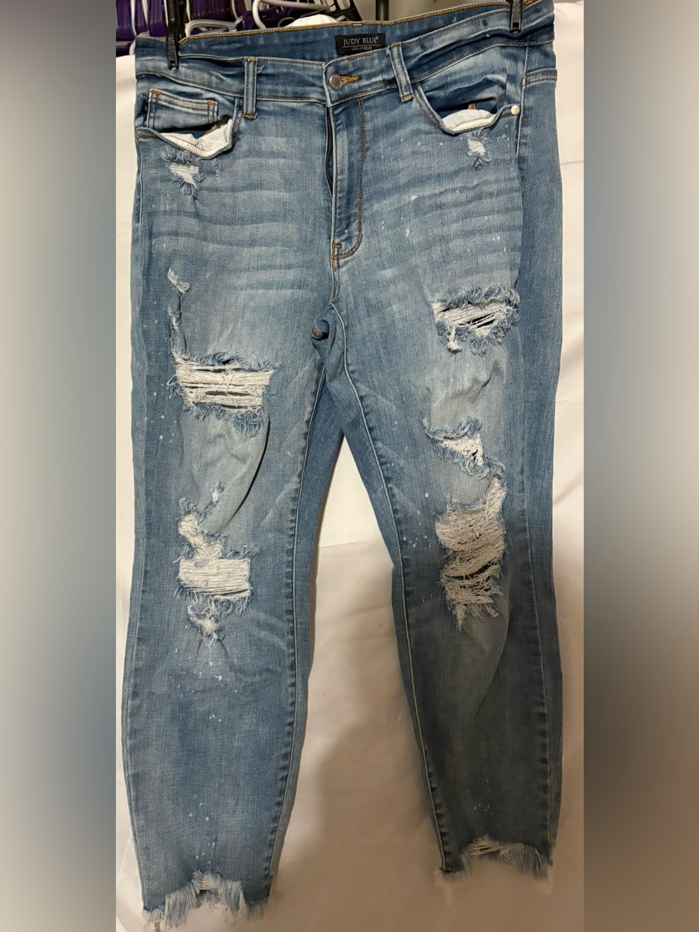 Judy Blue distressed boyfriend jeans